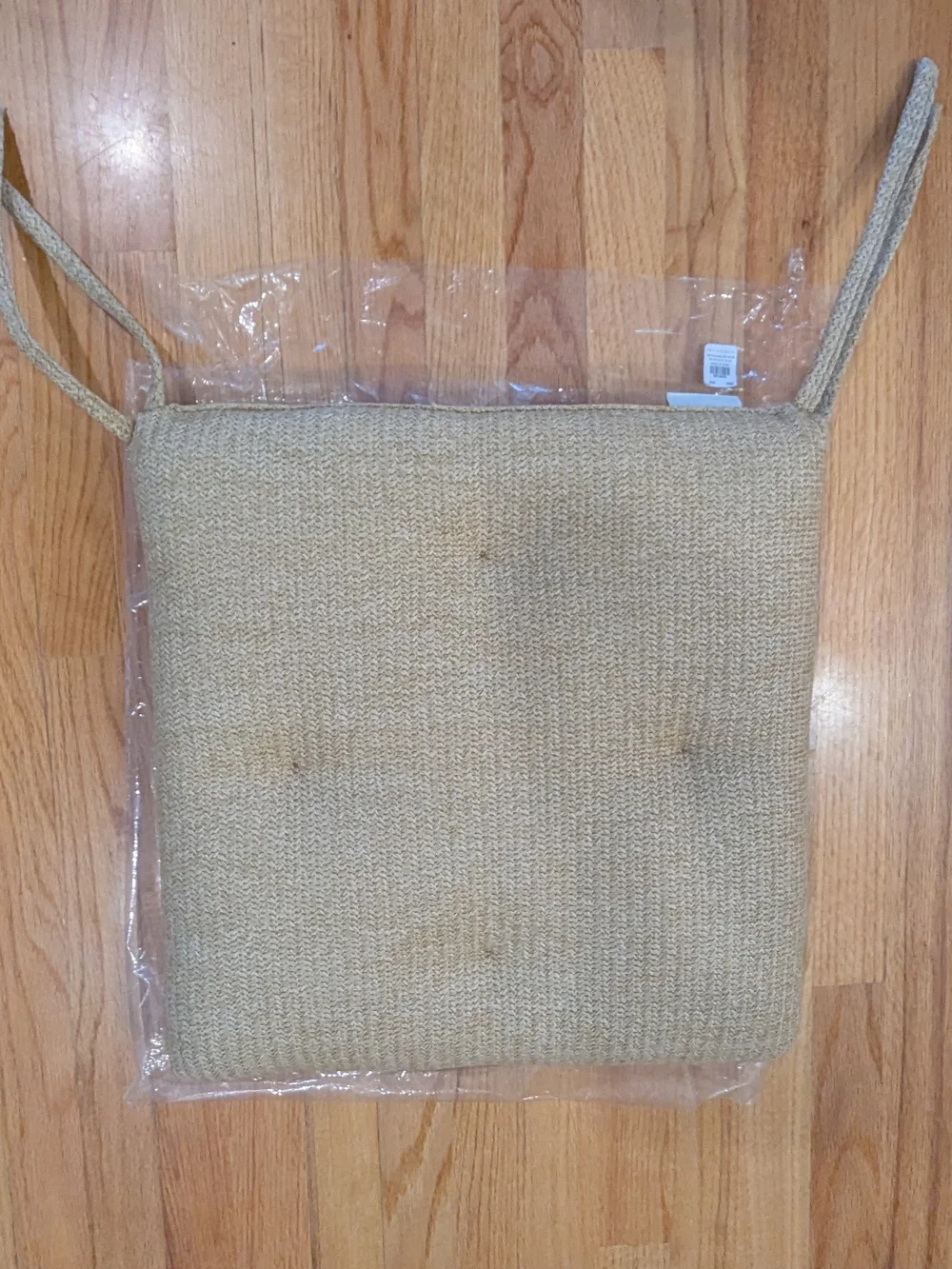Pottery Barn Neutral Woven Beige Outdoor Chair Cushions, Set of 2 - NWOT